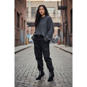 NWOB Footnotes Black Suede Bootie sz 7